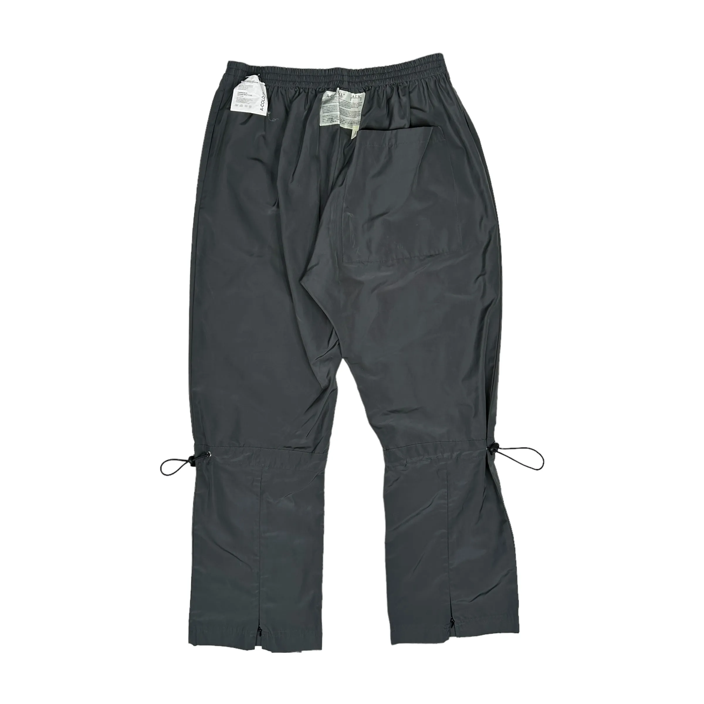 A COLD WALL* LIMITED GREY CINCH NYLON TRACK PANTS