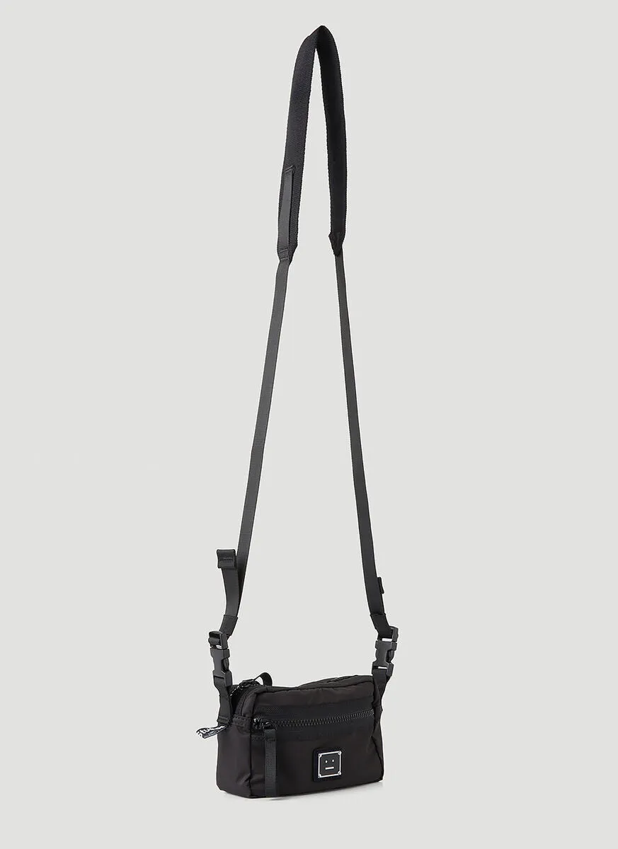 Acne Studios Logo Patch Zip-Up Messenger Bag