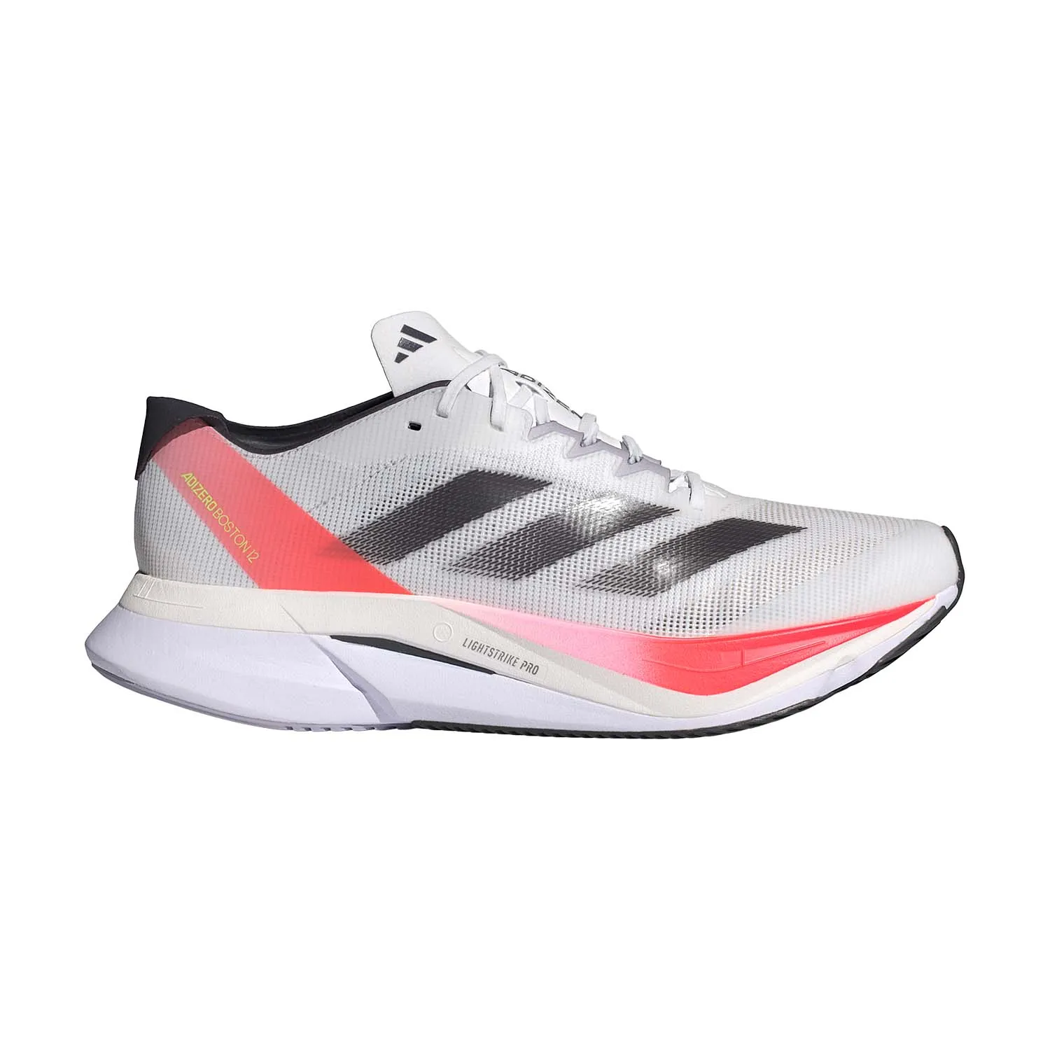 adidas adizero Boston 12  Cloud White/Aurora Metallic/Solar Red