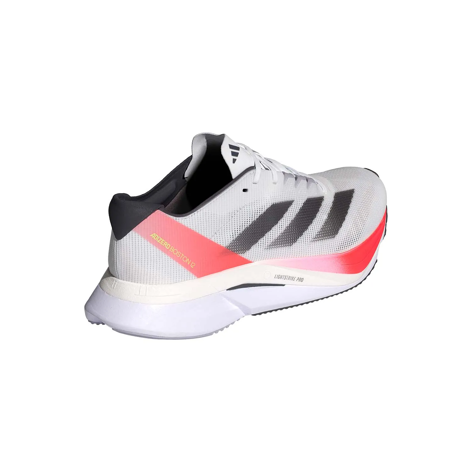 adidas adizero Boston 12  Cloud White/Aurora Metallic/Solar Red