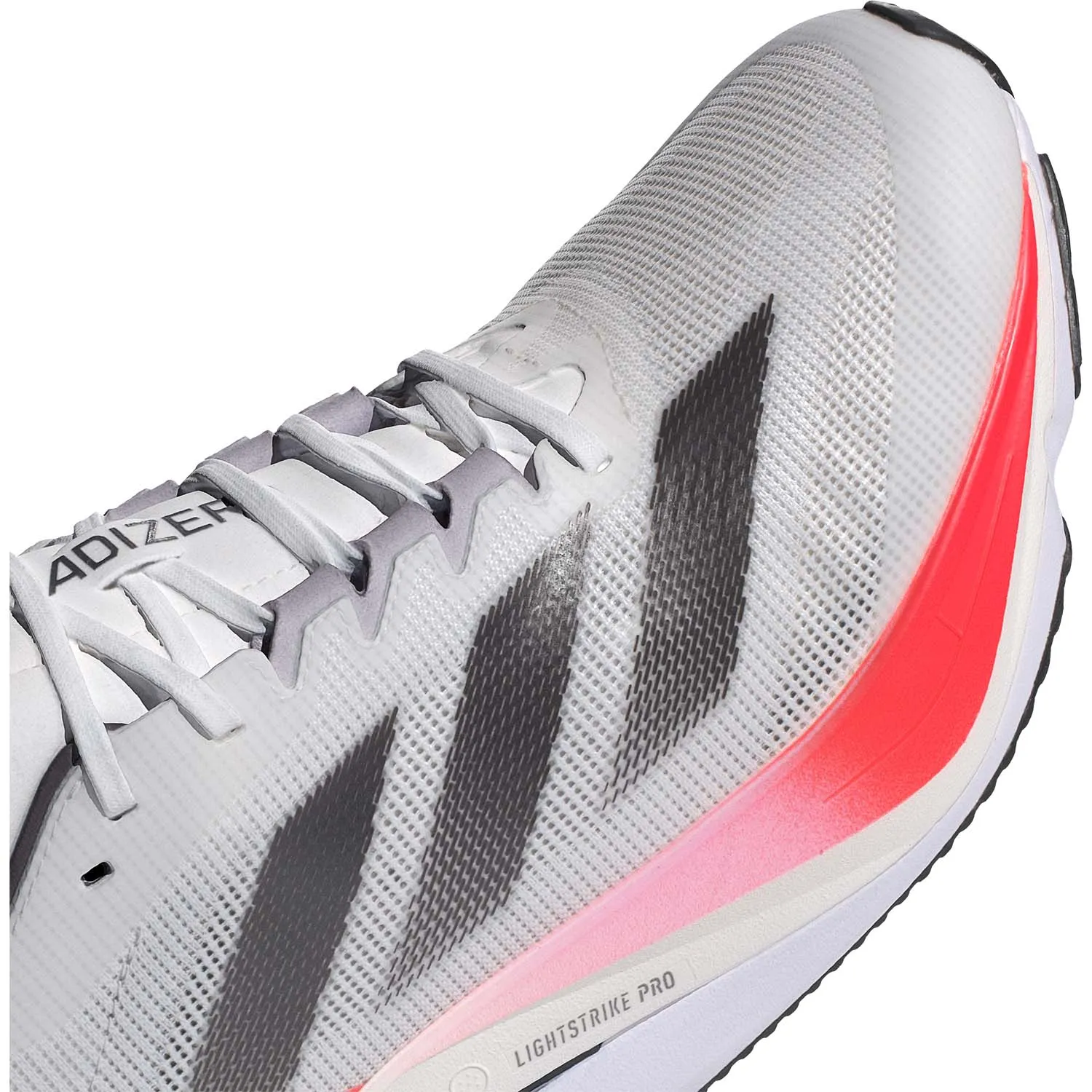 adidas adizero Boston 12  Cloud White/Aurora Metallic/Solar Red