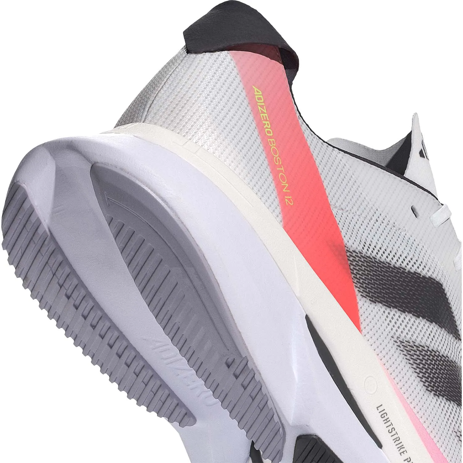 adidas adizero Boston 12  Cloud White/Aurora Metallic/Solar Red