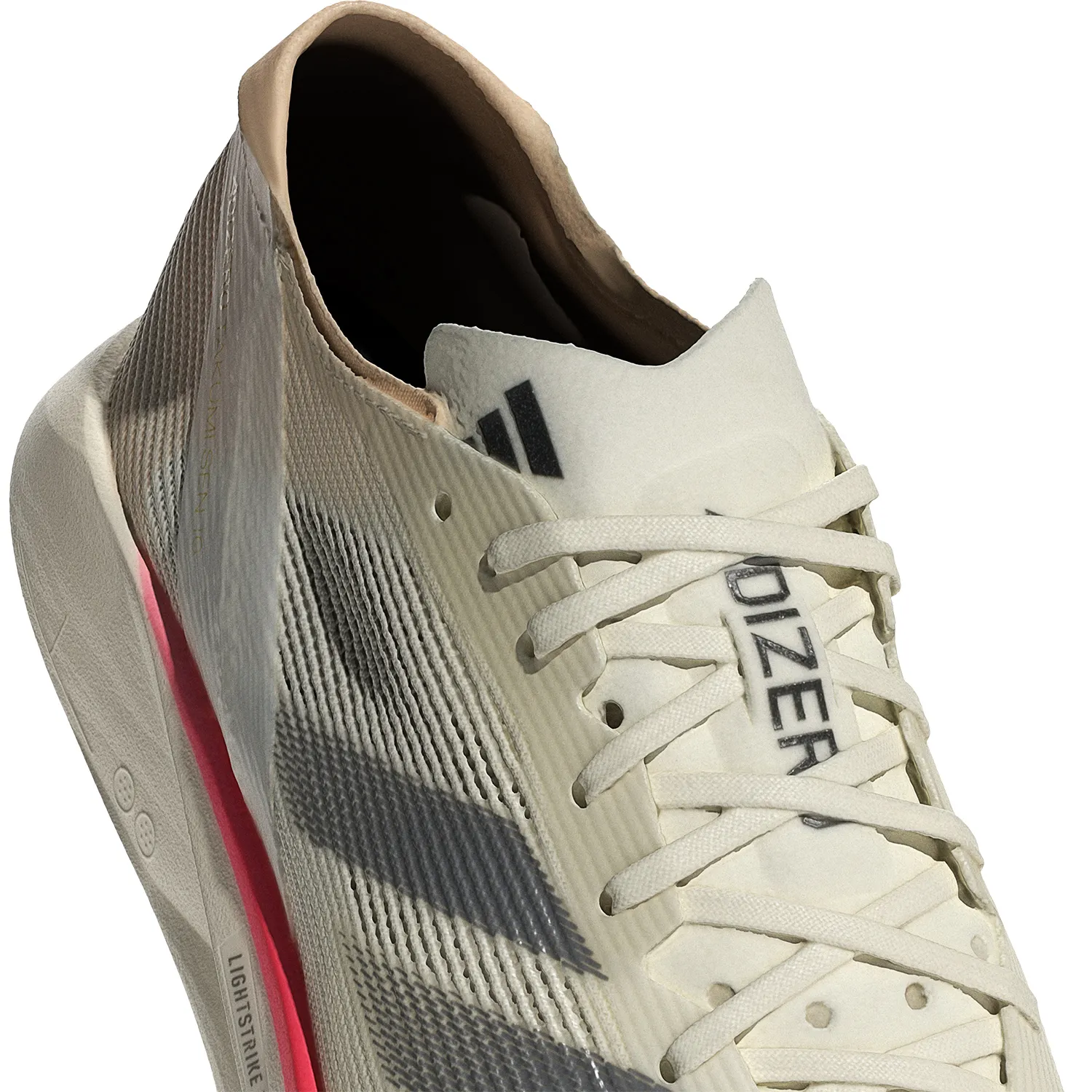 adidas adizero Takumi Sen 10  Ivory/Iron Metallic/White