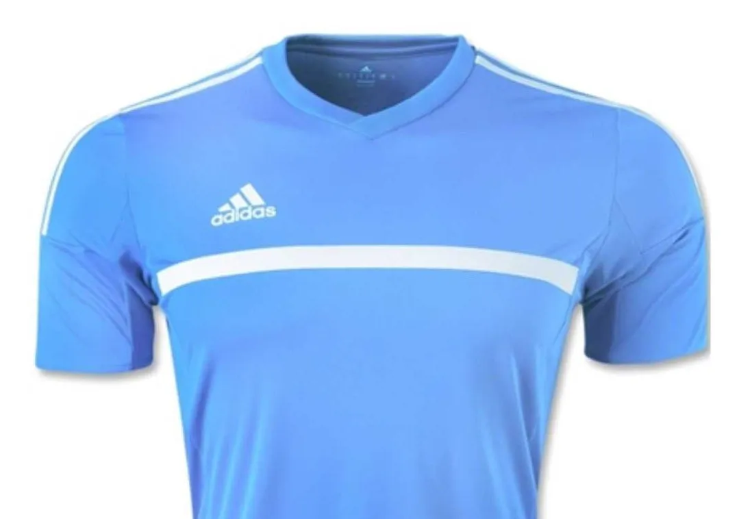 Adidas Boys MLS 15 Match Jersey T-Shirt Sky Blue/White Size Youth