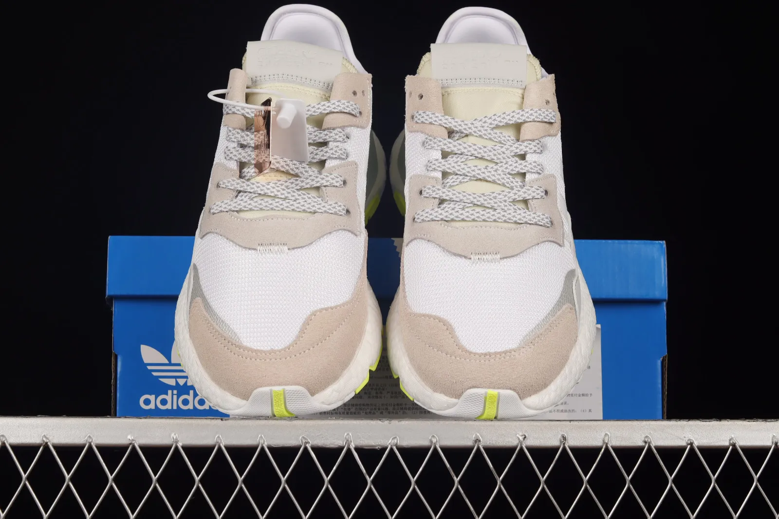 Adidas Nite Jogger Off-White Footwear White Hi-Res Yellow CG6098