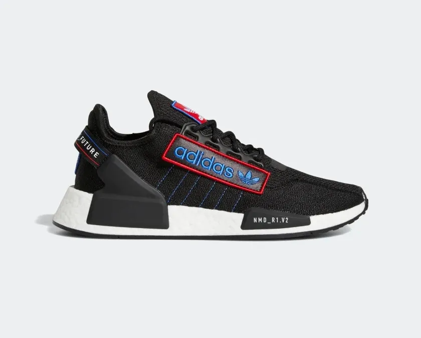 Adidas NMD R1 V2 Core Black Cloud White Navy Blue H01589