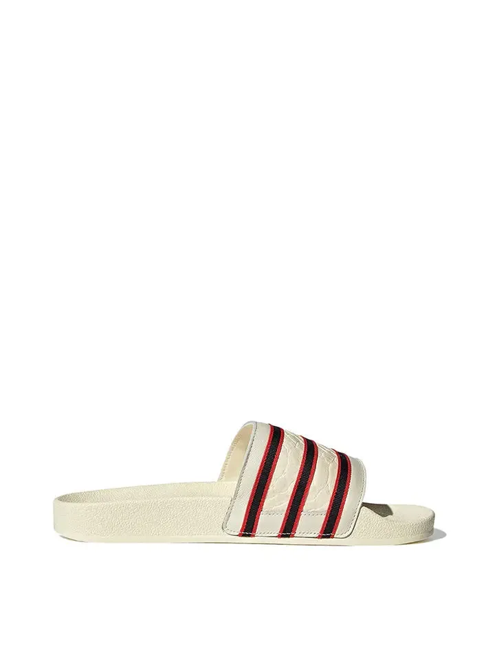 Adidas Originals Xspn Adilette Trainer Cream White / Core Black / Vivid Red