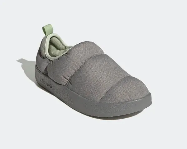 Adidas Puffylette Charcoal Solid Grey Linen Green Magic Lime GW9482