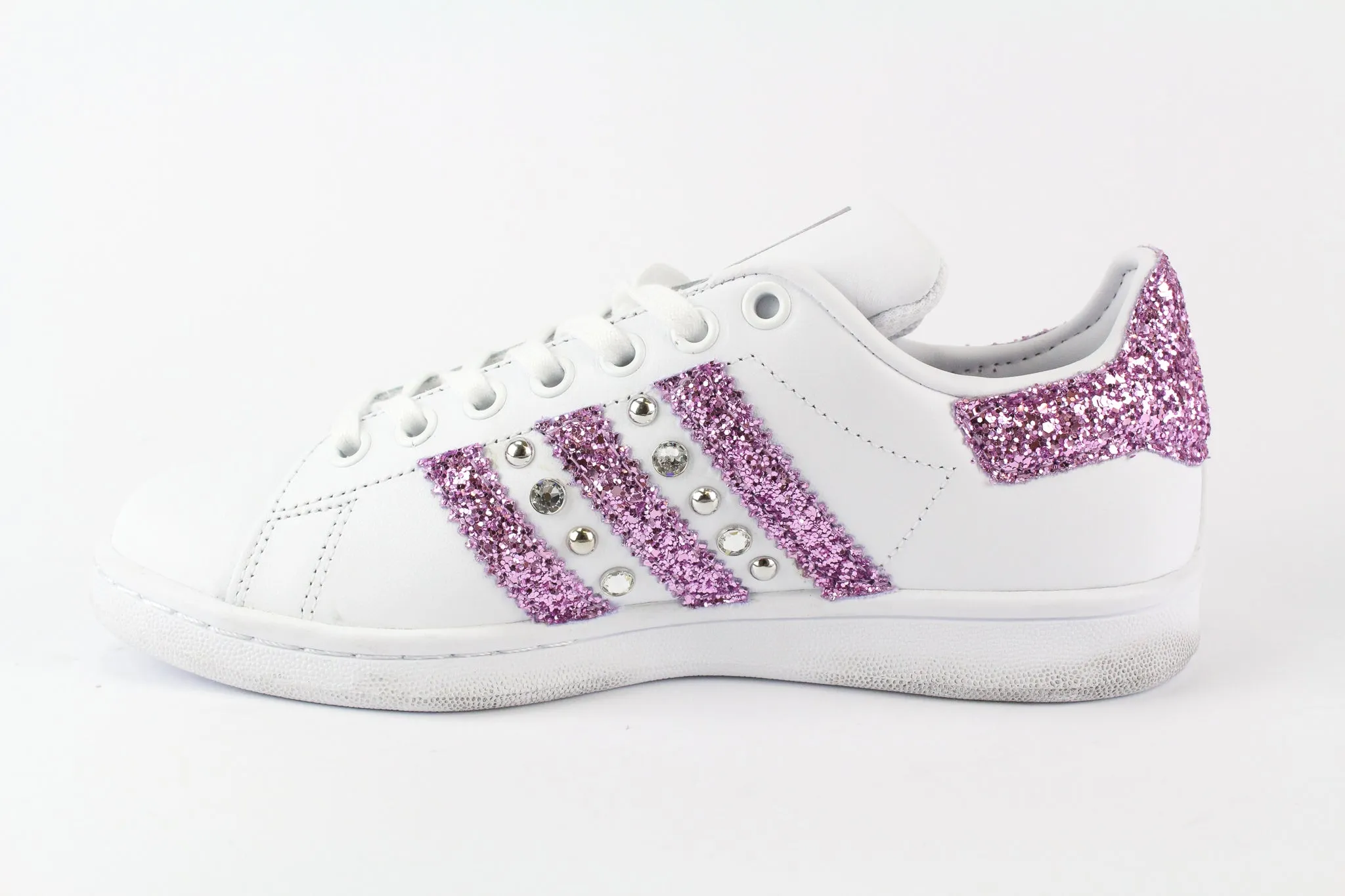 Adidas Stan Smith Glitter Glicine & Strass