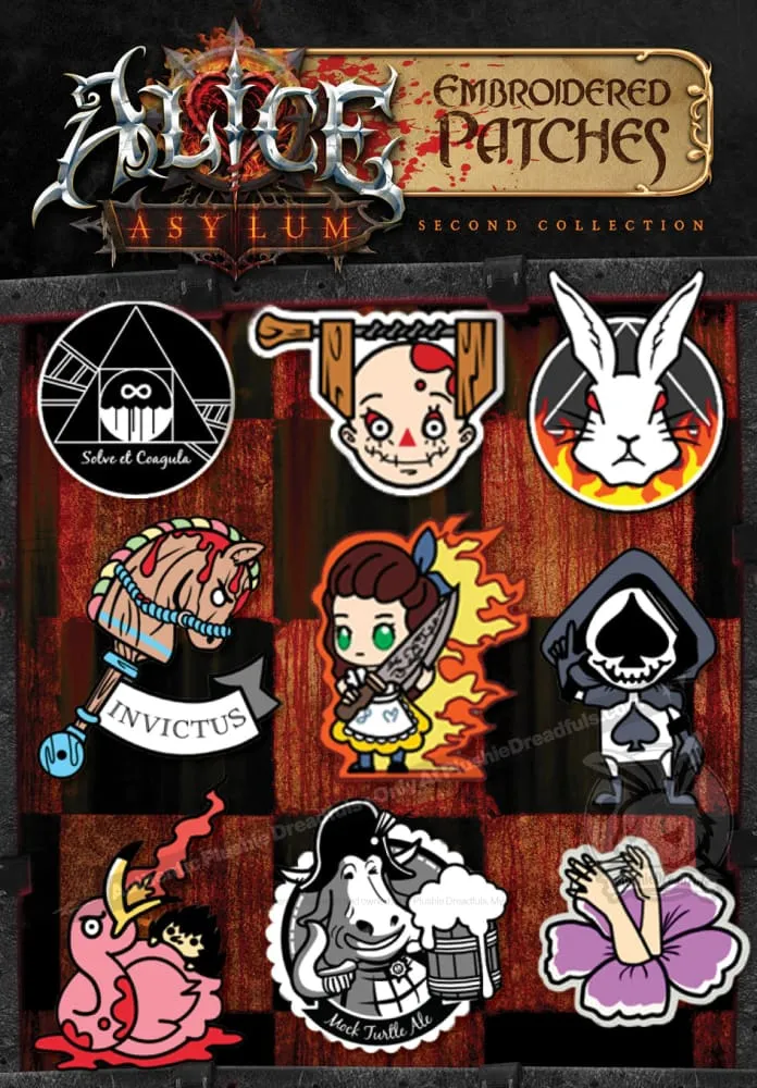 Alice: Asylum Embroidery Patch Set - 2nd Edition