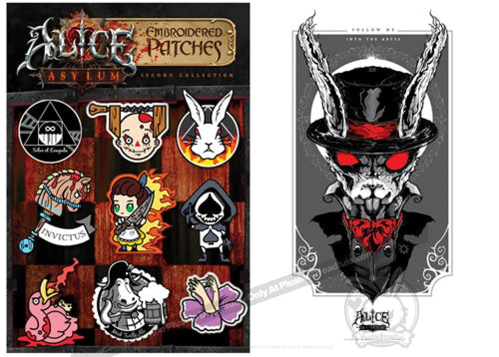 Alice: Asylum Embroidery Patch Set - 2nd Edition