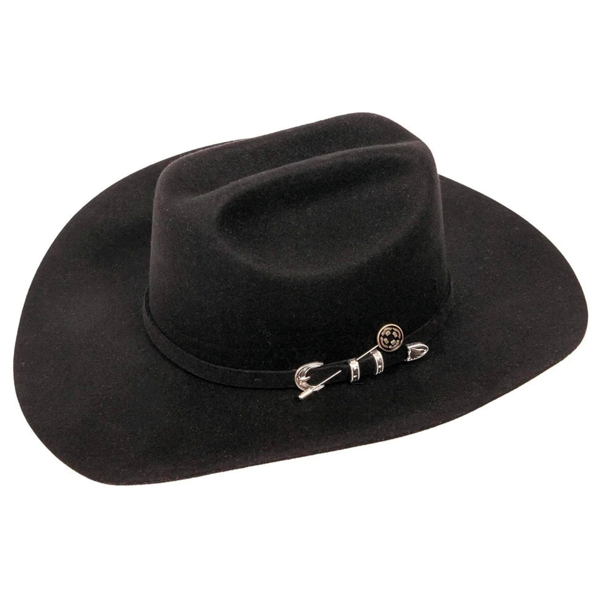 American Hat Co. Men's Black Cattleman Felt Hat