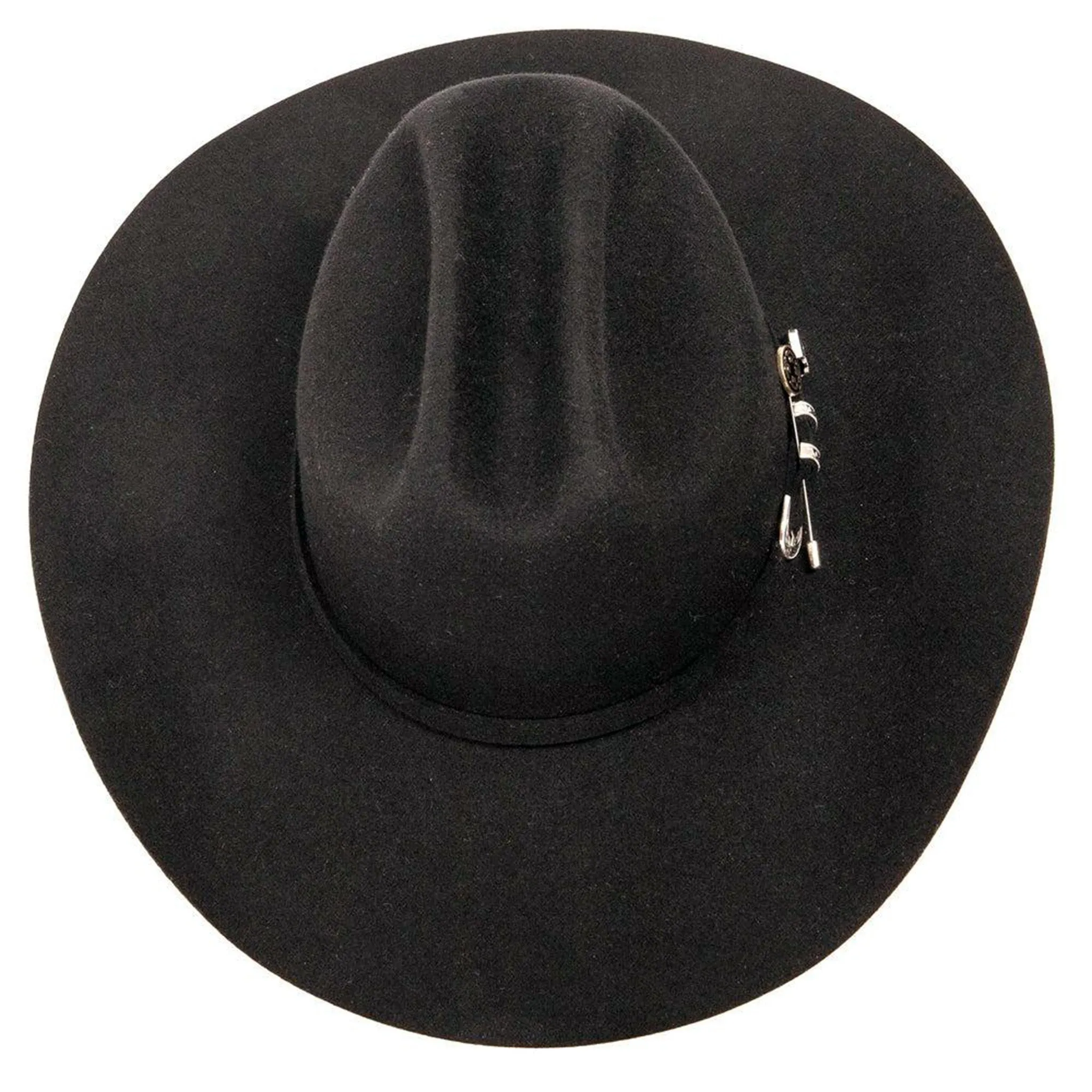 American Hat Co. Men's Black Cattleman Felt Hat