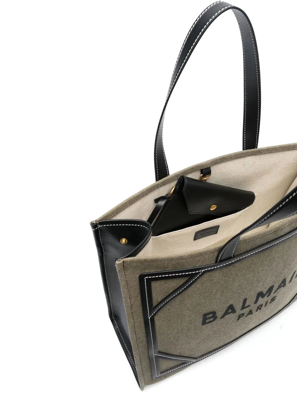 Balmain B-Army canvas tote bag