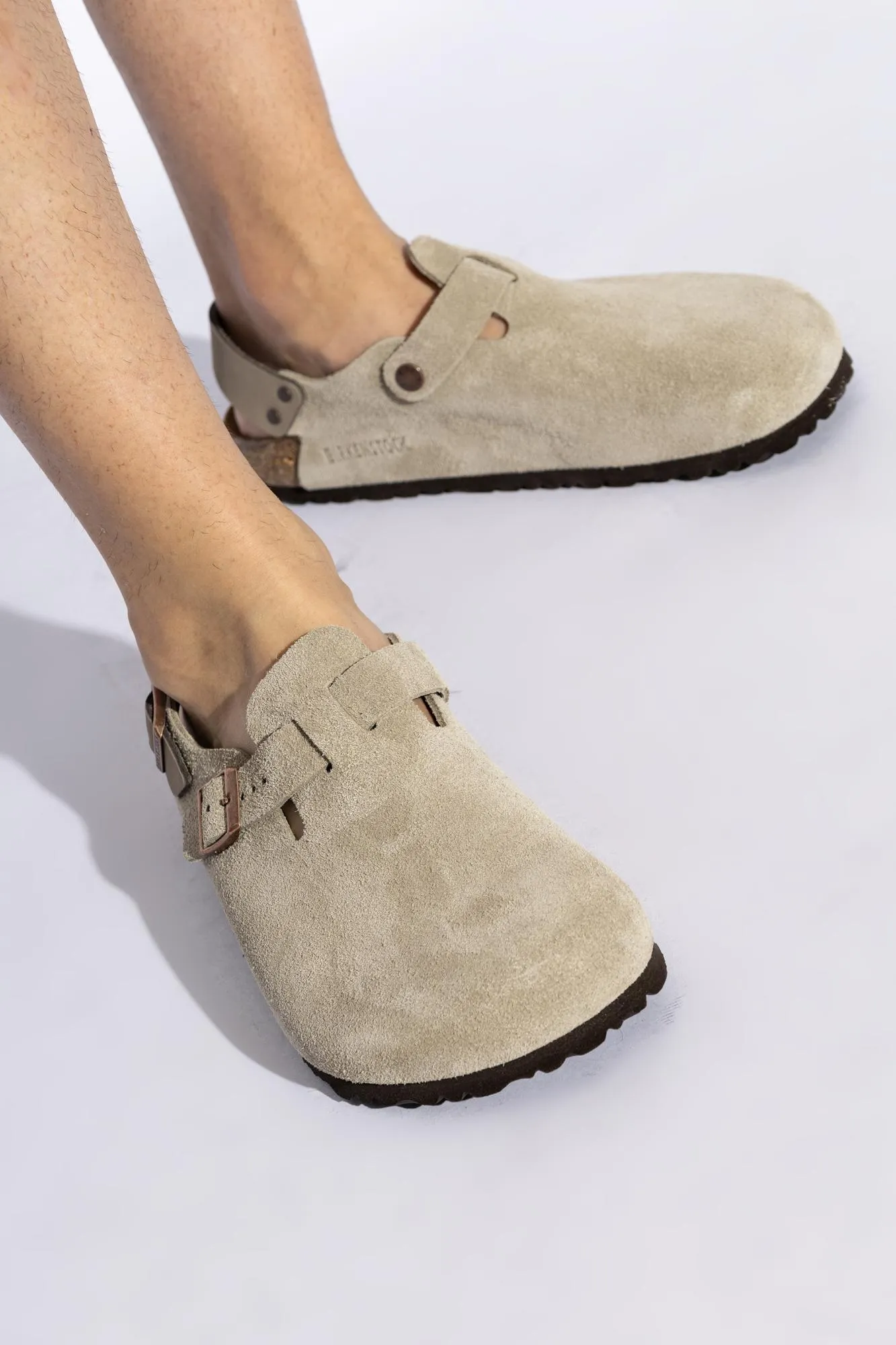 Birkenstock Tokio Taupe Suede Regular Width