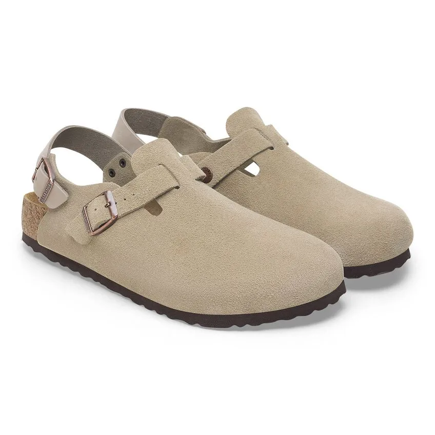 Birkenstock Tokio Taupe Suede Regular Width