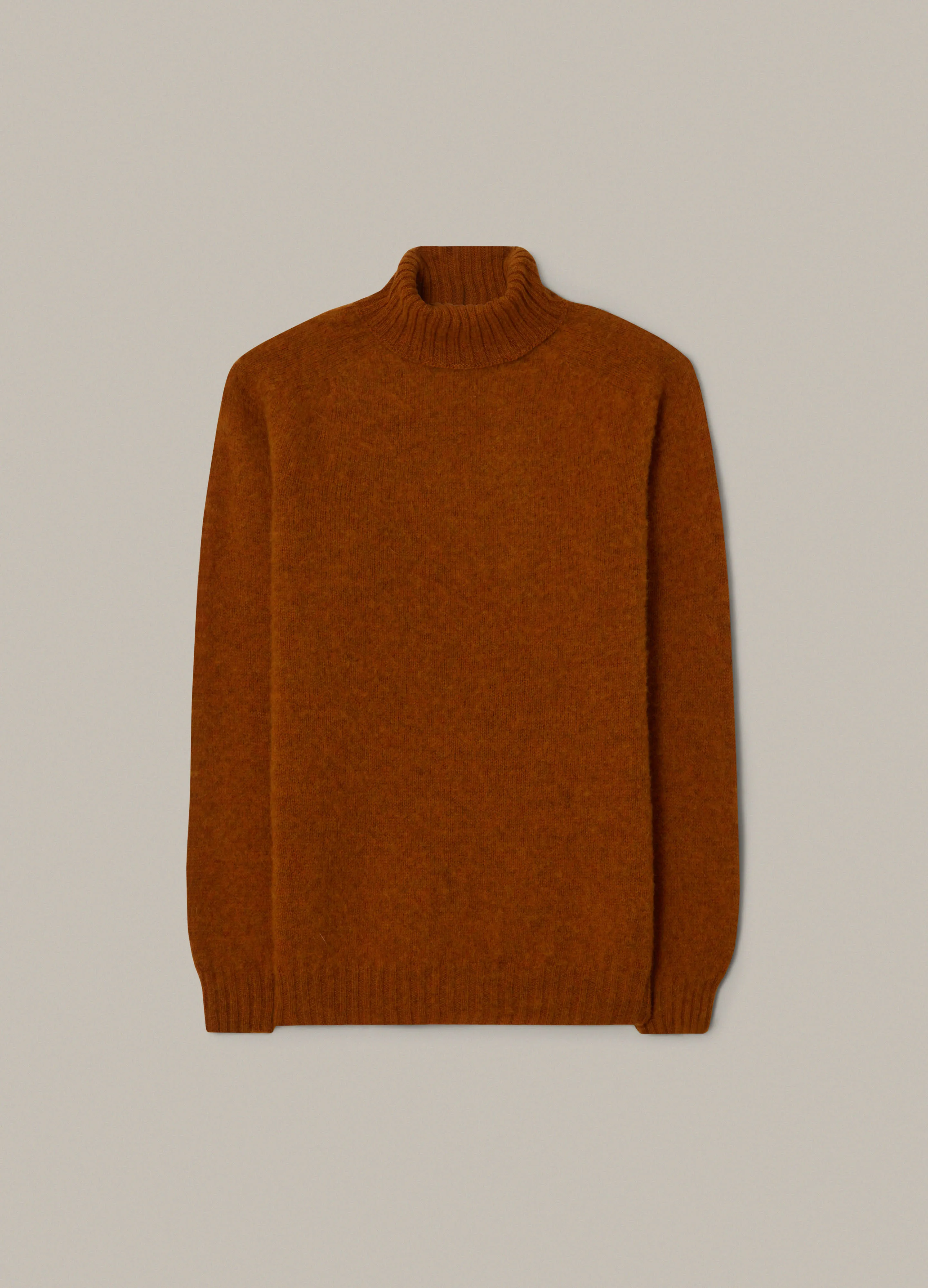 Bosse Shaggy Roll Neck - Rust