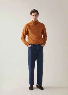 Bosse Shaggy Roll Neck - Rust