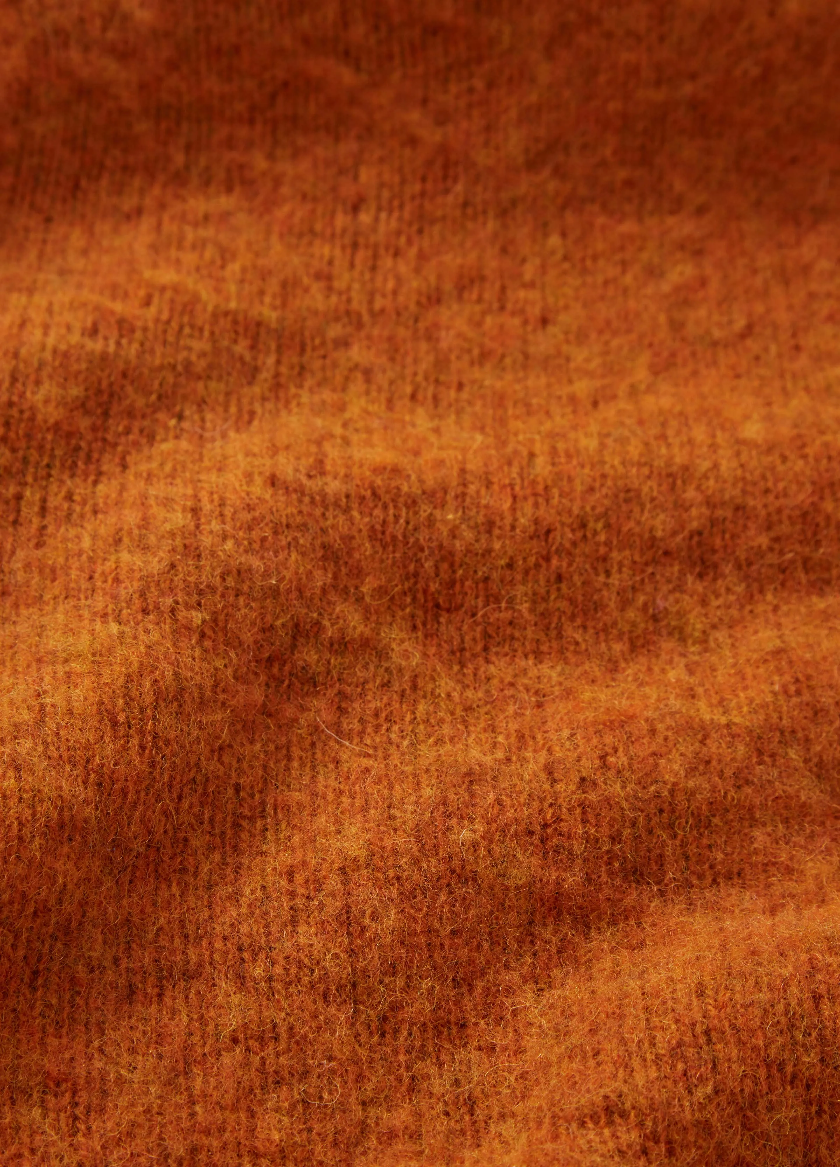 Bosse Shaggy Roll Neck - Rust