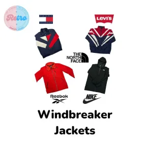 Branded Windbreaker Jackets The North Face | Tommy Hilfiger | Levi's | Nike | Reebok