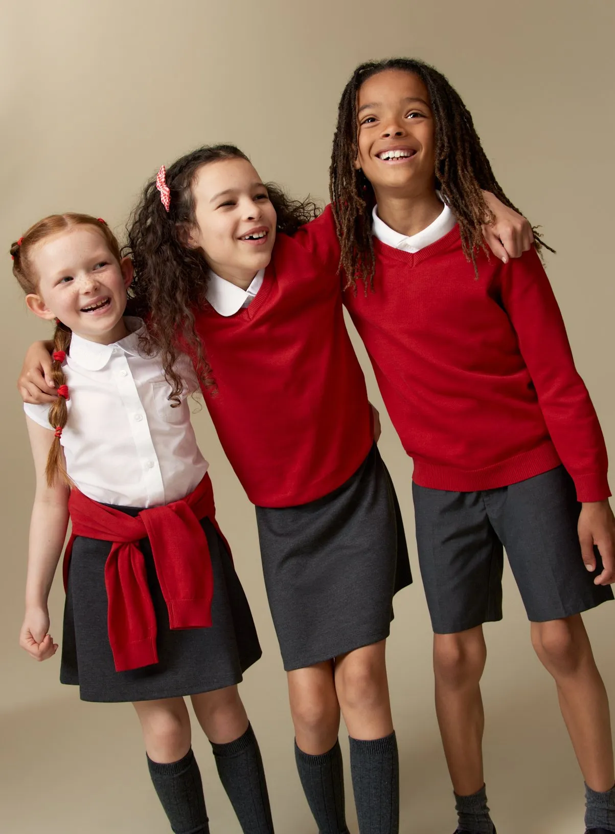 Buy Red Unisex V-Neck Jumpers 2 Pack 3 years | School jumpers and sweatshirts | Tu