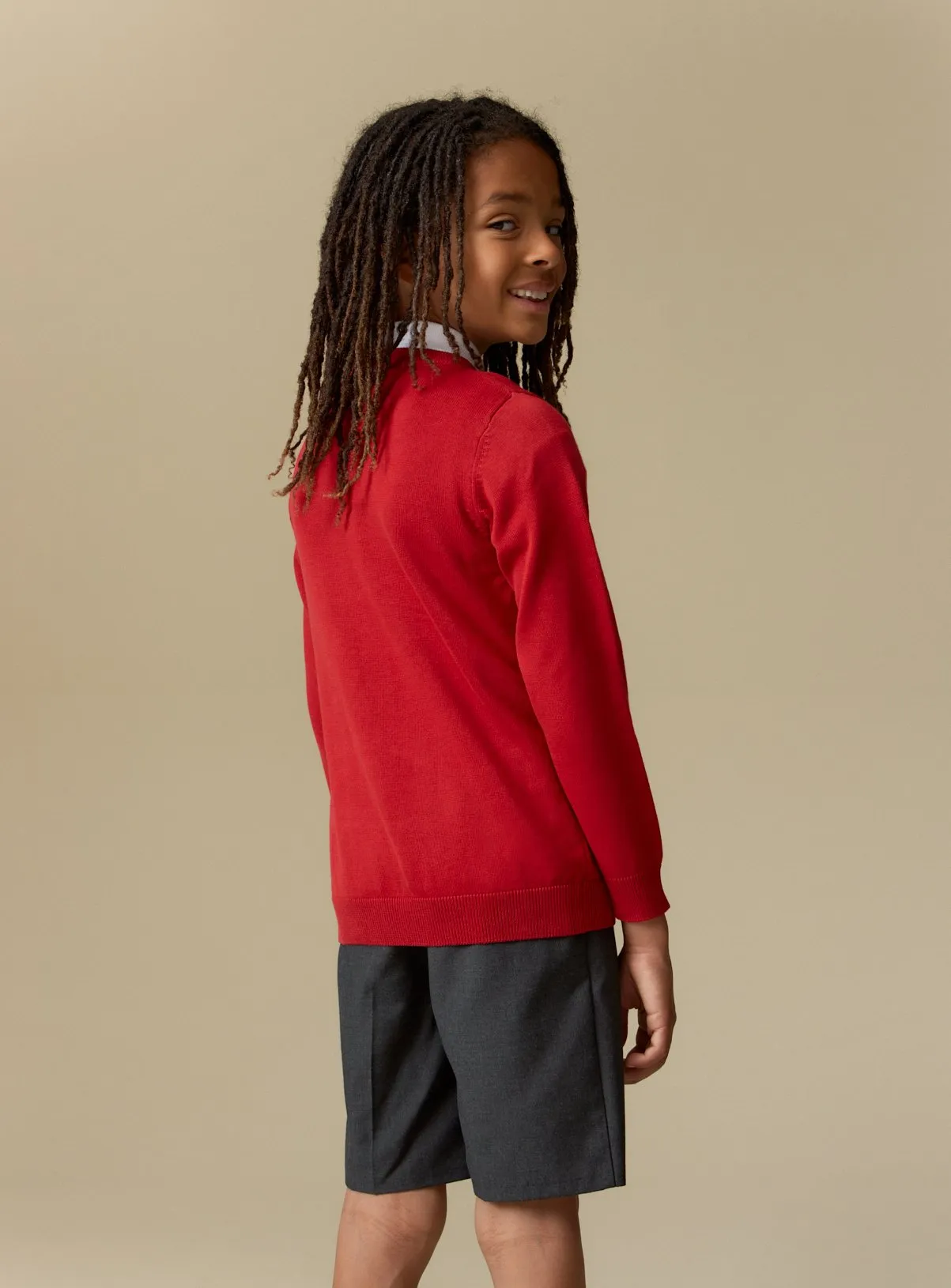 Buy Red Unisex V-Neck Jumpers 2 Pack 3 years | School jumpers and sweatshirts | Tu