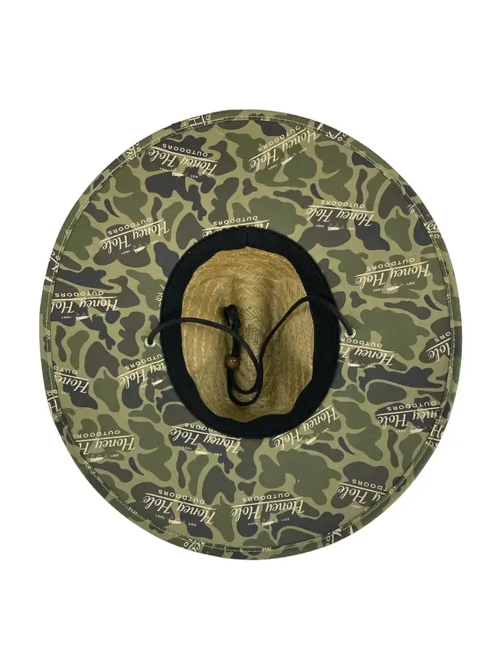 Camo Straw Hat