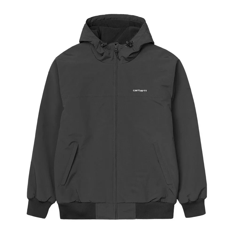 CARHARTT WIP HOODED SAIL JACKET // BLACK/WHITE