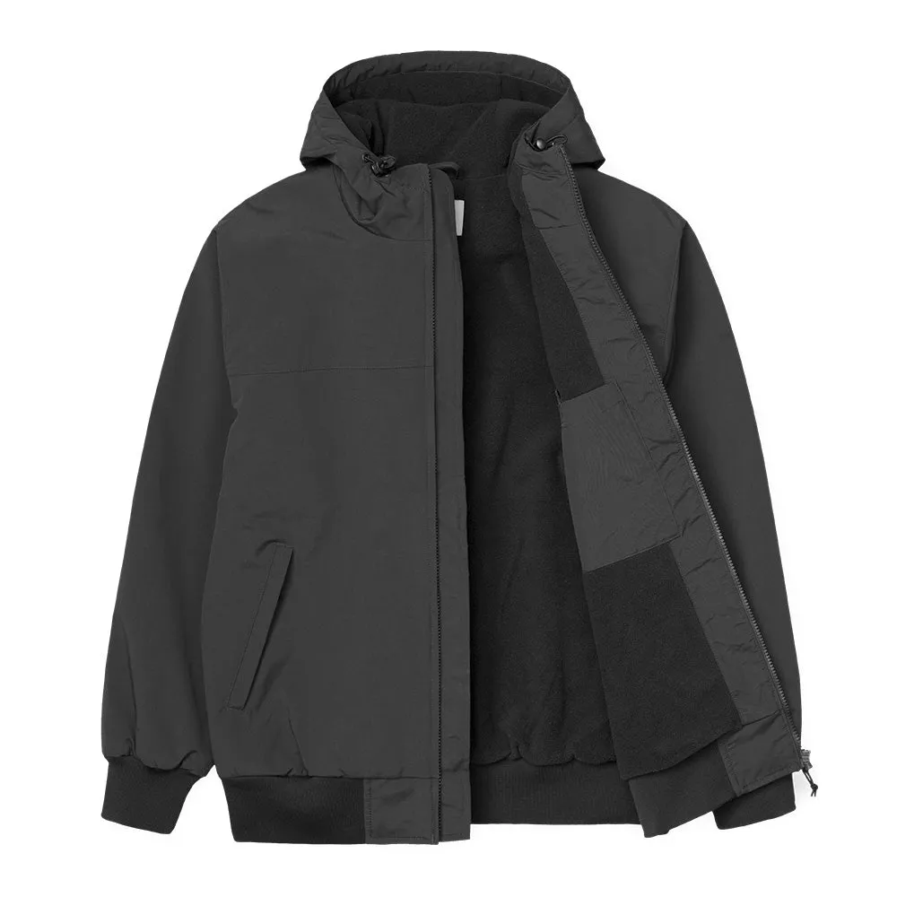 CARHARTT WIP HOODED SAIL JACKET // BLACK/WHITE