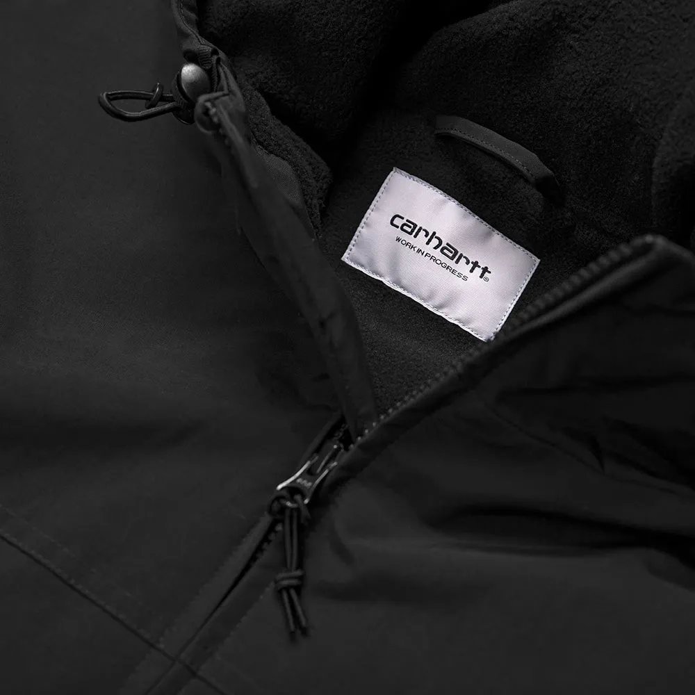 CARHARTT WIP HOODED SAIL JACKET // BLACK/WHITE