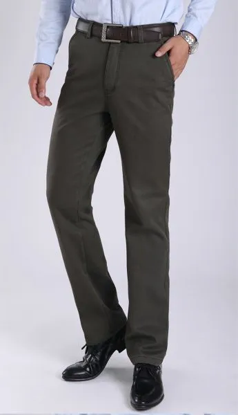 Classic Winter casual men's trousers with fur lining