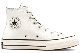 Converse Chuck Taylor All Star 1970s Hi Top Leather Egret/ Sherpa lined