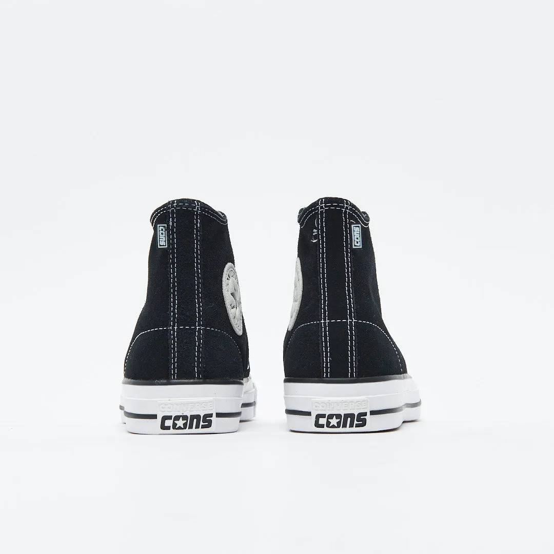 Converse Cons - CTAS Pro HI Suede (Black/Black/White)