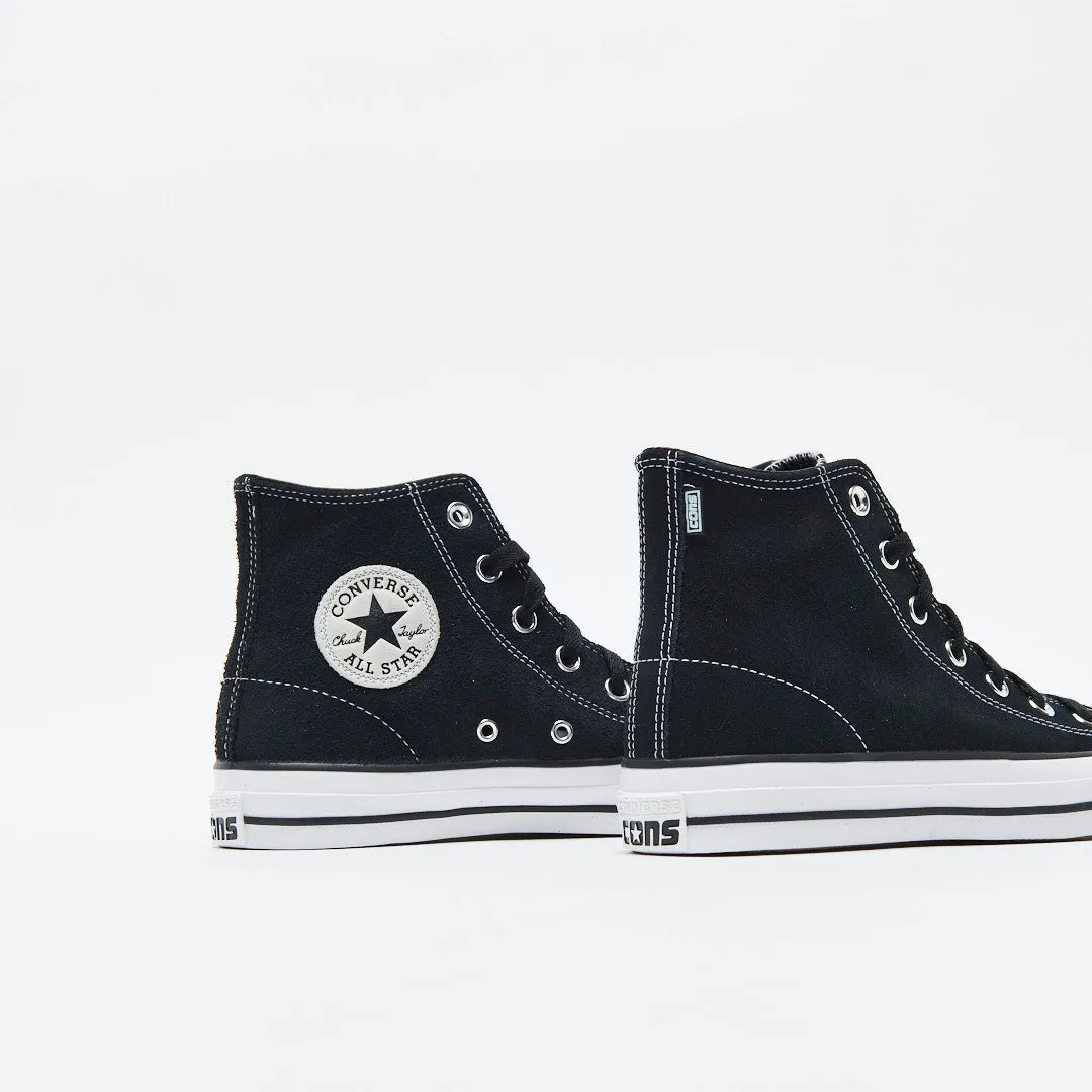 Converse Cons - CTAS Pro HI Suede (Black/Black/White)