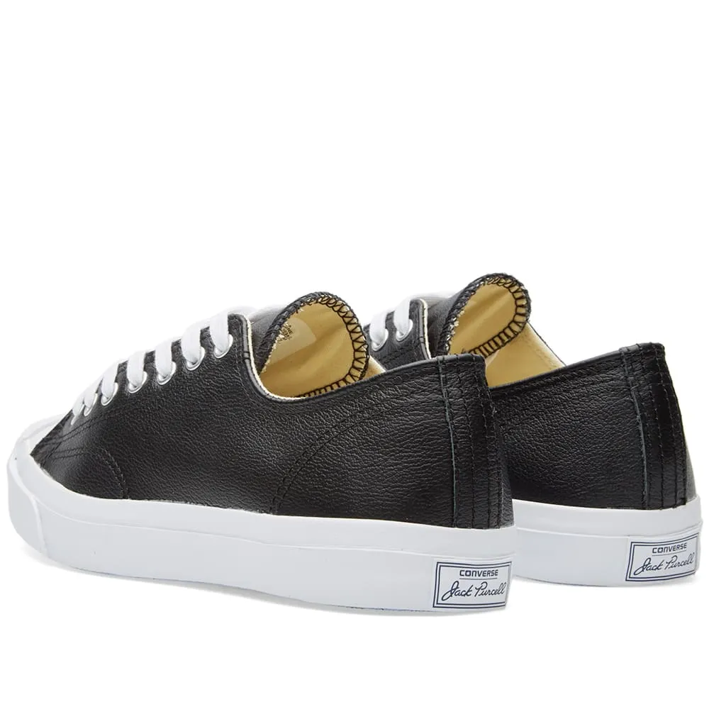 Converse Jack Purcell Leather OxBlack & White