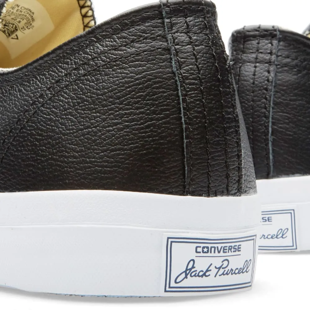 Converse Jack Purcell Leather OxBlack & White