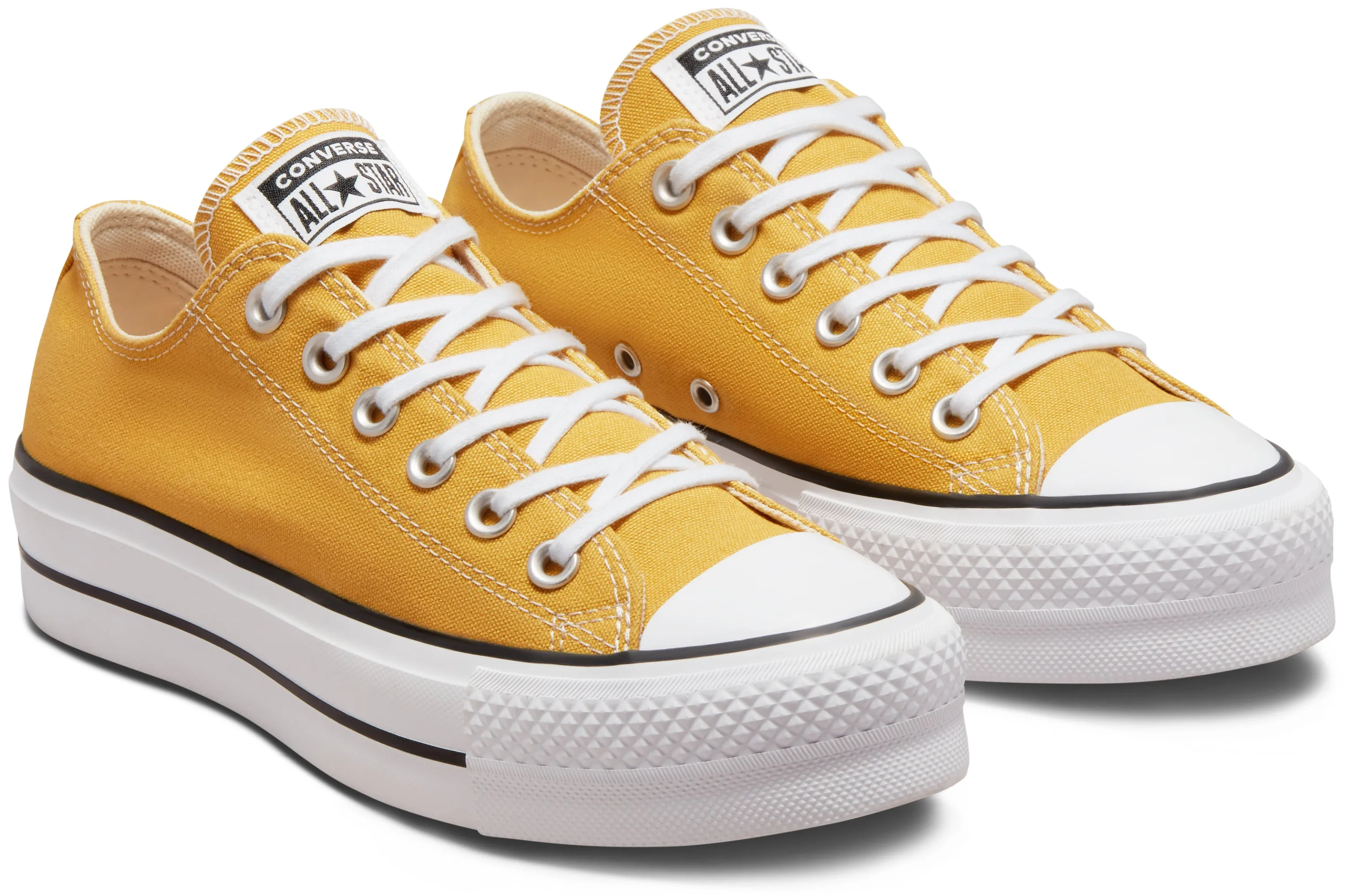 Converse Womens Chuck Taylor All Star Low Top Lift Thriftshop Yellow/Black