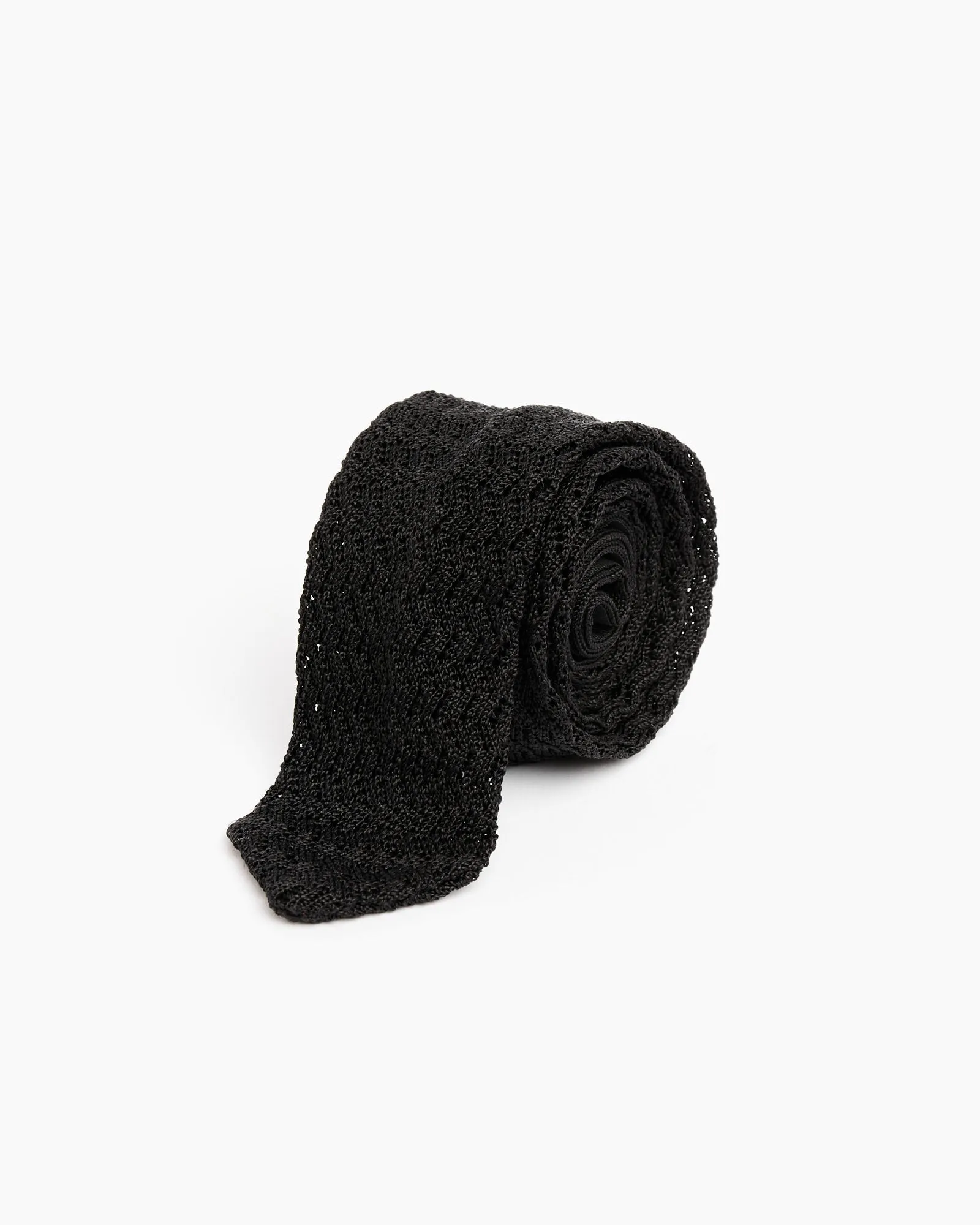 Crochet Tie in Black