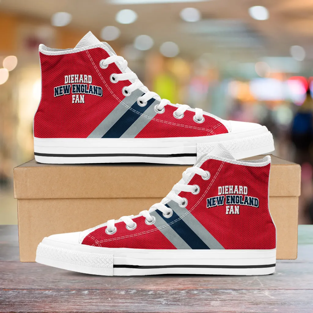 Diehard New England Fan Sports High Top Shoes