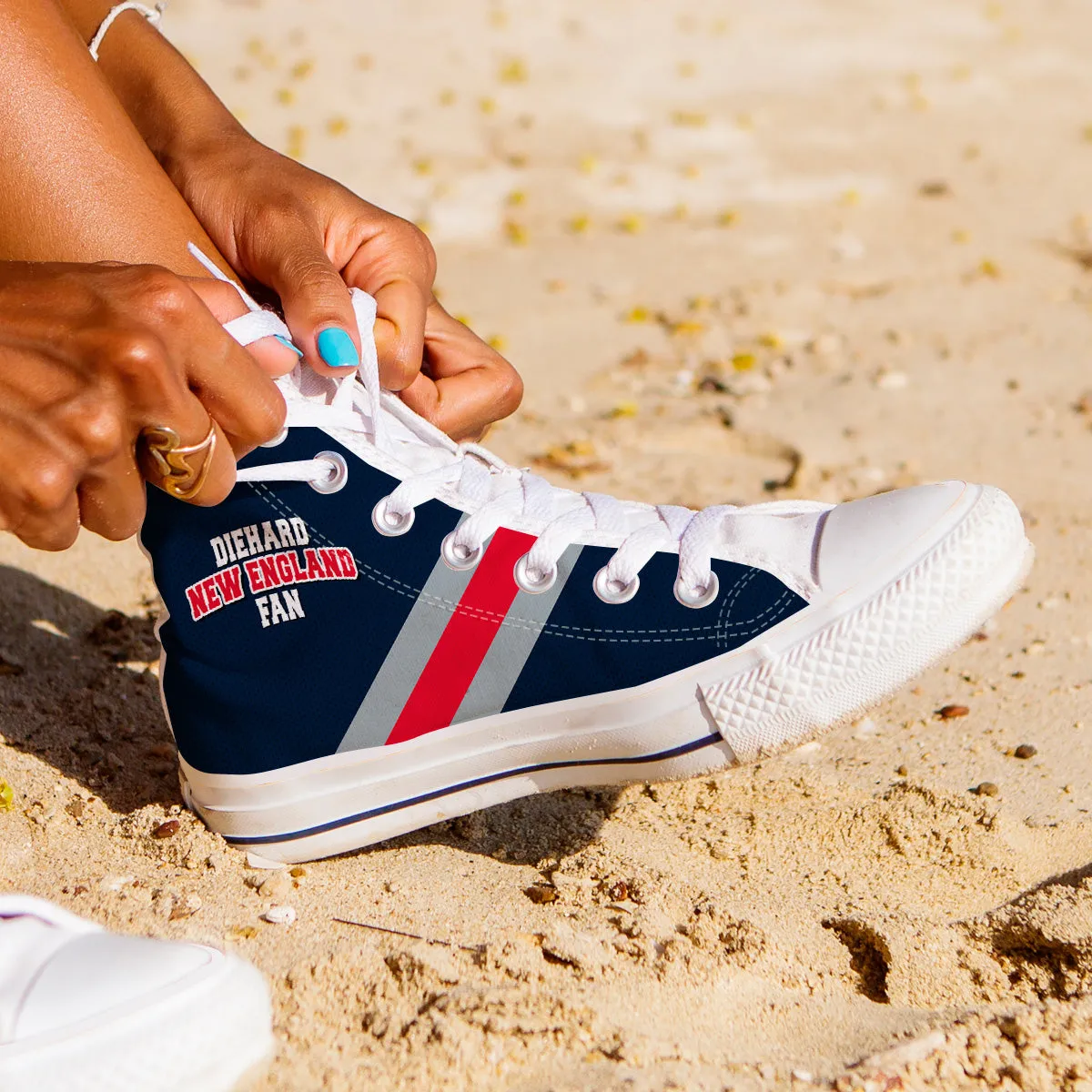 Diehard New England Fan Sports High Top Shoes