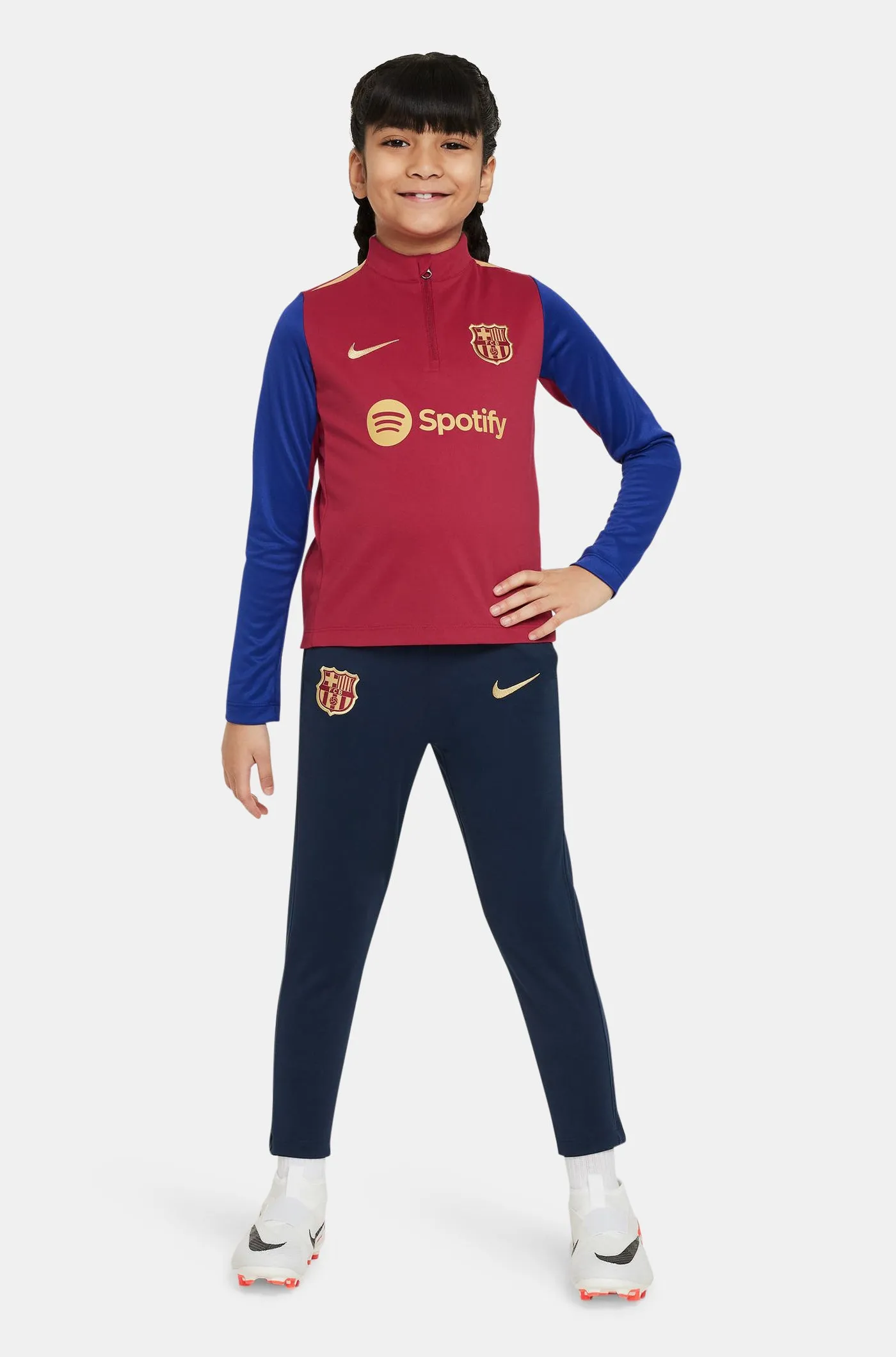 FC Barcelona garnet training sweatshirt 23/24 - Younger kids