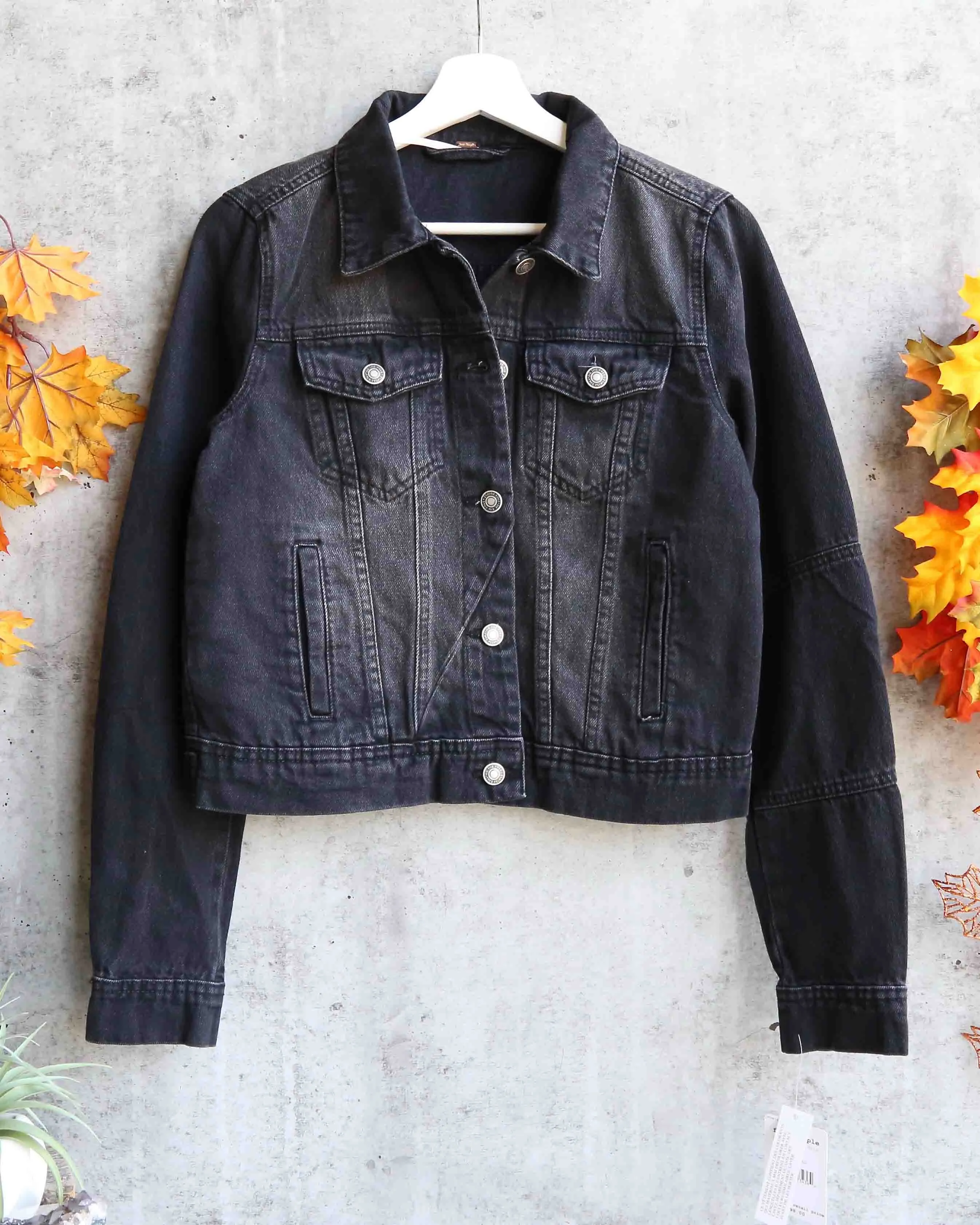 Free People - Rumors Denim Jacket - Black