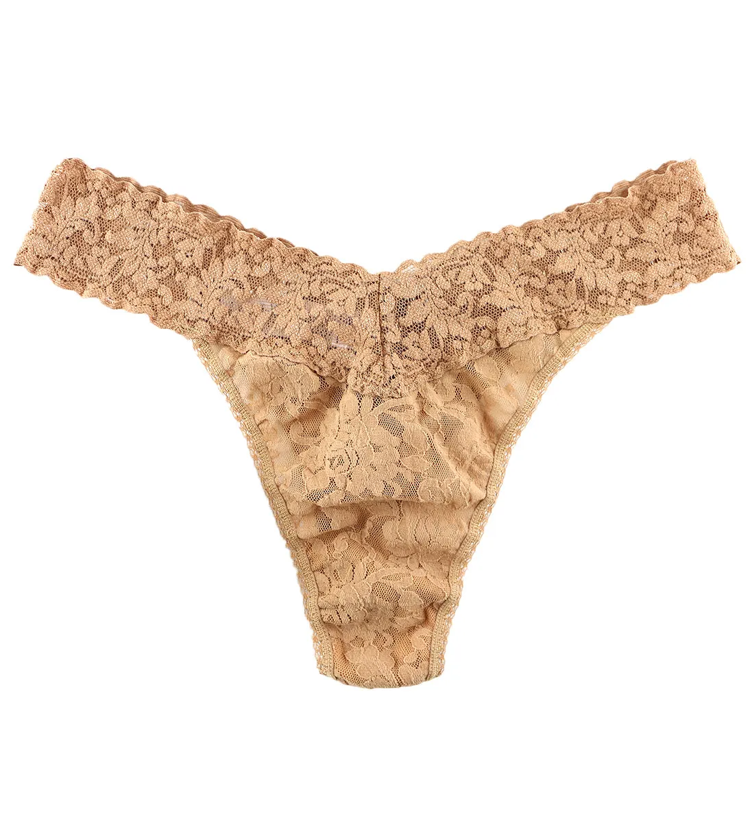 Hanky Panky Signature Lace Original Rise Thong (4811P) - Suntan