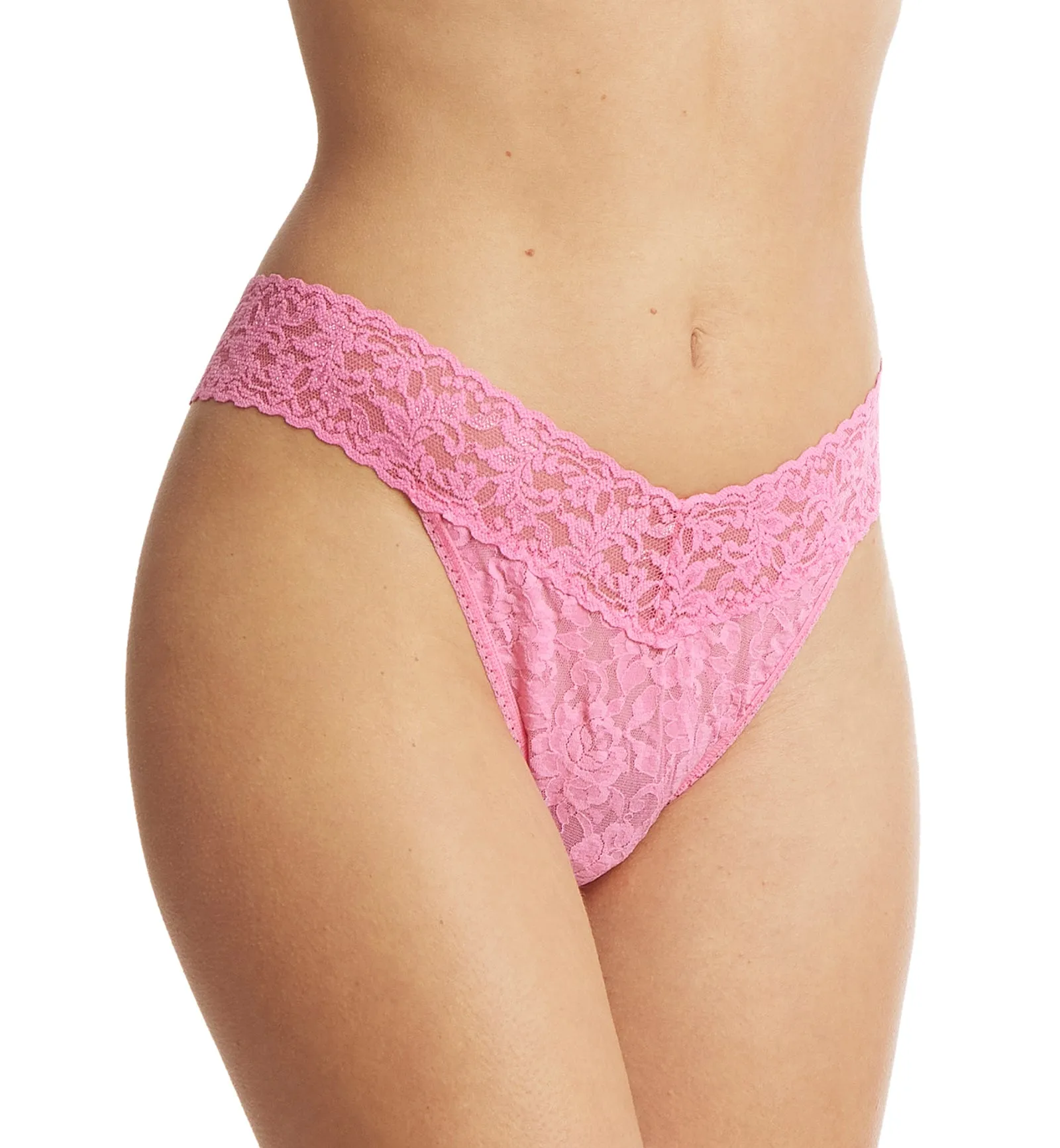 Hanky Panky Signature Lace Original Rise Thong (4811P) - Taffy