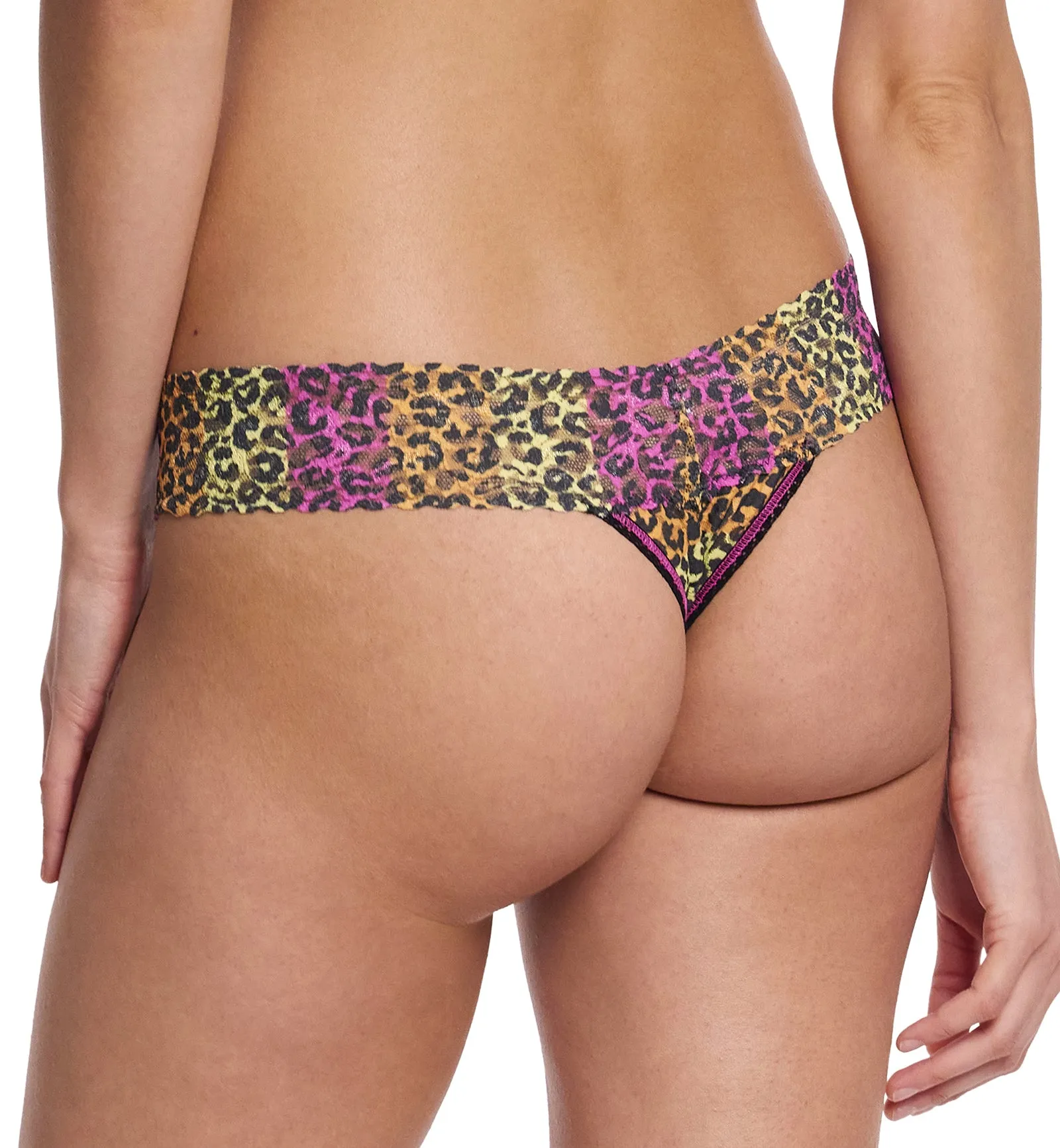 Hanky Panky Signature Lace Printed Low Rise Thong (PR4911P) - It's Electric