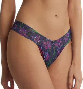 Hanky Panky Signature Lace Printed Low Rise Thong (PR4911P) - Twilight Blooms