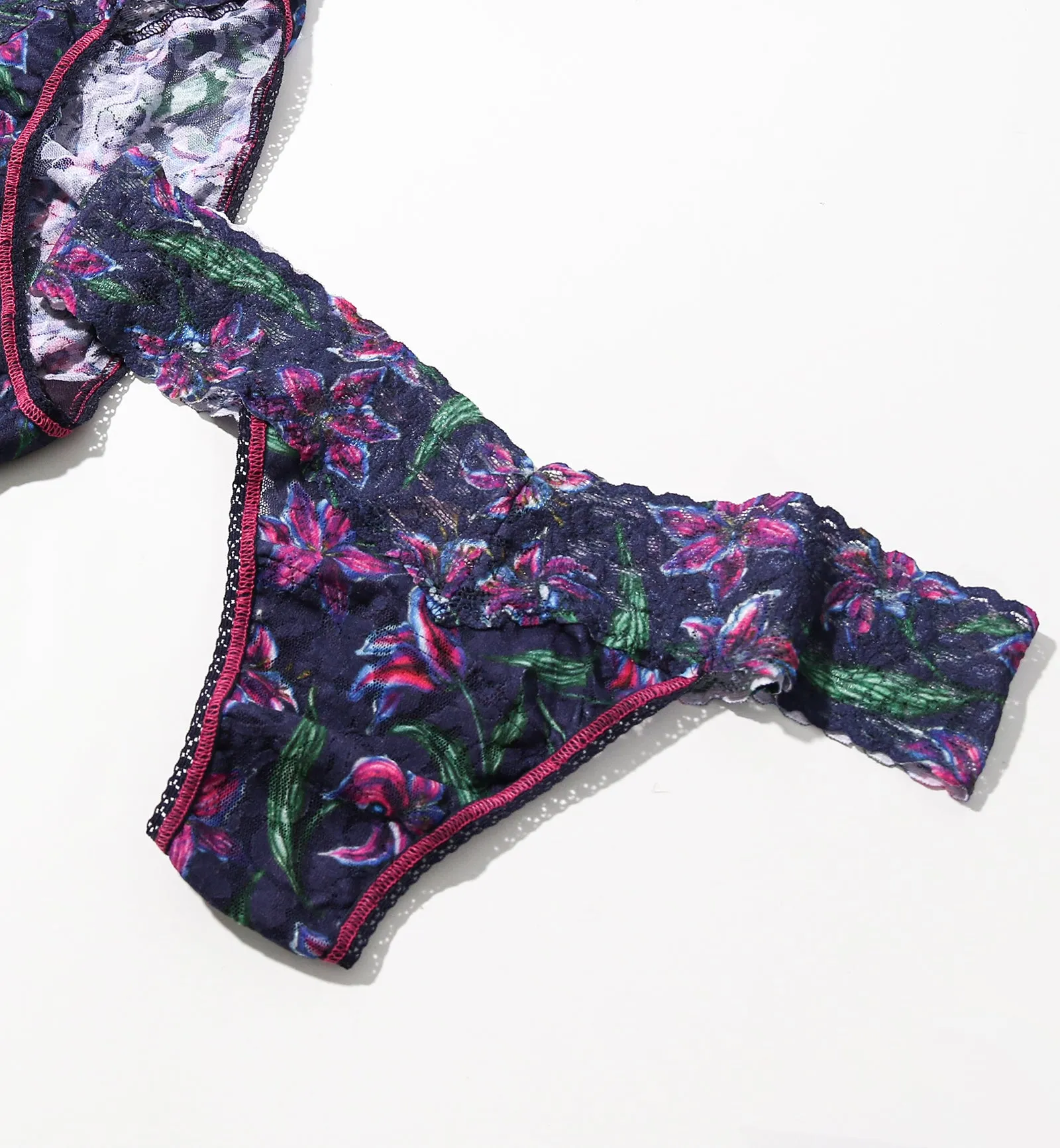 Hanky Panky Signature Lace Printed Low Rise Thong (PR4911P) - Twilight Blooms