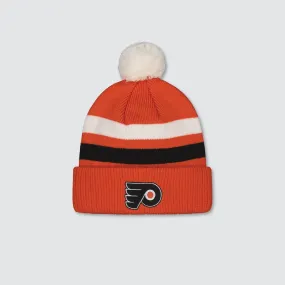 HAT ADLT KNIT POM JERSEY STRIPE FLYERS 24