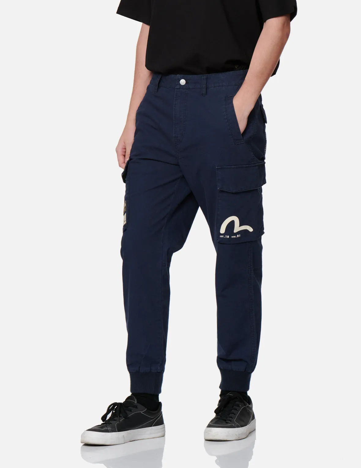 Hide-and-Seek Godhead Print Cargo Jogger Pants