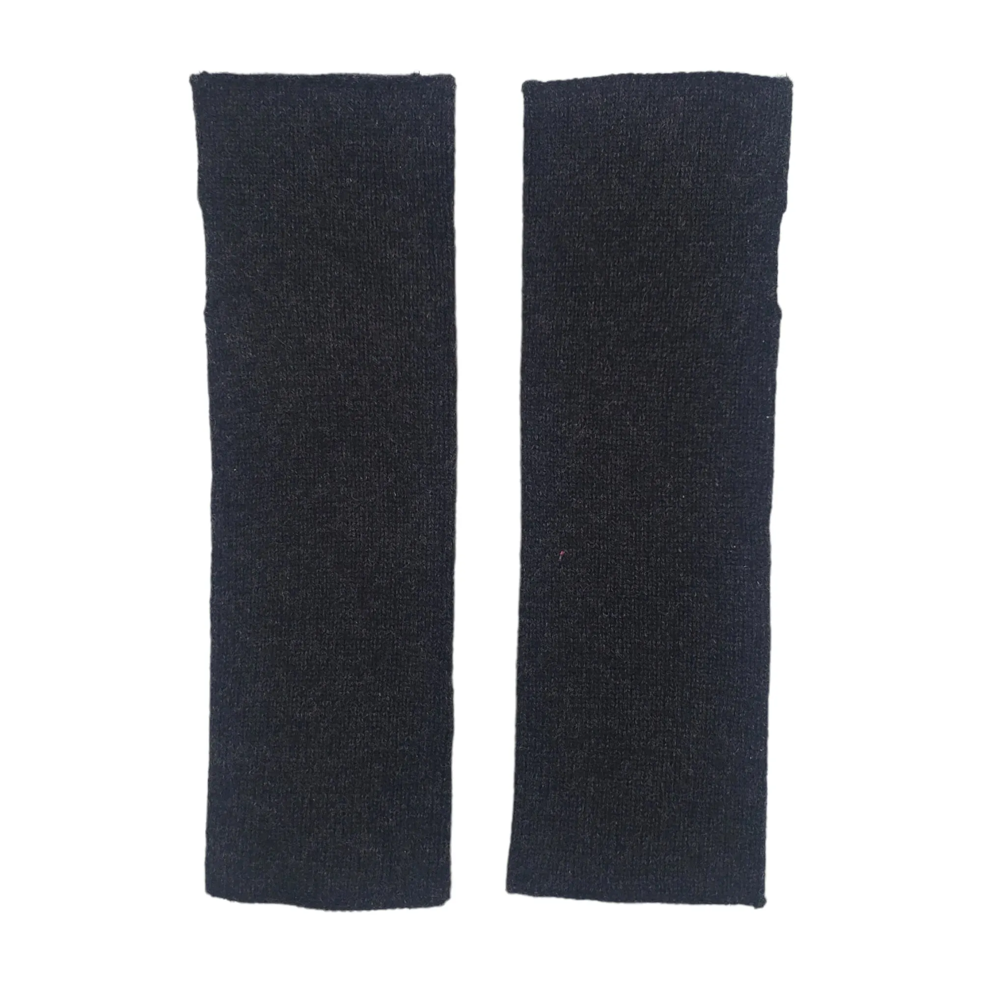 Hush Black / Grey Cashmere Fingerless Gloves